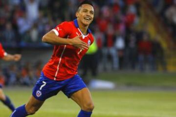 Alexis Sánchez suma 107 partidos con la camiseta de la Roja.