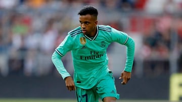 Rodrygo, durante el partido de la Audi Cup ante el Fenerbah&ccedil;e disputado en el Allianz Arena.