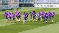 Entrenamiento del Real Madrid.