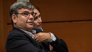 El médico Marcos Maynar declara en la Audiencia Provincial de Vizcaya.