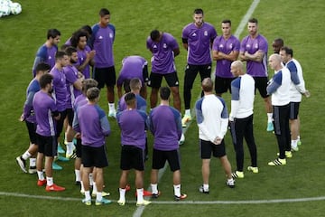 Madrid's evening session at the Lerkendal, Trondheim.