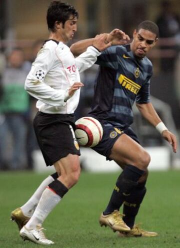 Partido de Champions League contra el Valencia en 2004.