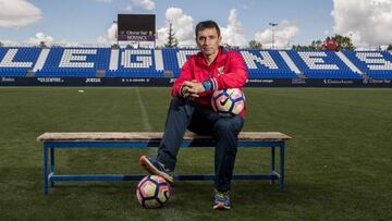 Asier Garitano, en su etapa en el Leganés.