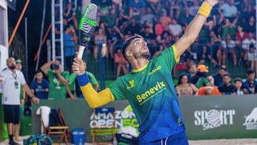 El tenista español de tenis playa Antomi Ramos, durante el Amazonia Open.