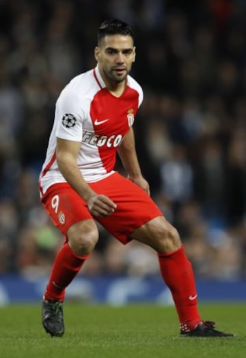 El delantero colombiano marcó el primer gol del Mónaco en el partido ante el Manchester City, en Inglaterra, en la ida de los octavos de final de Champions League.