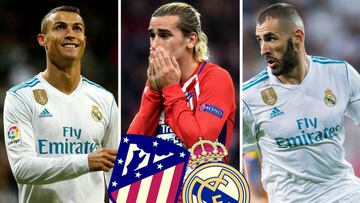 Cristiano Ronaldo, Antoine Griezmann y Karim Benzema.