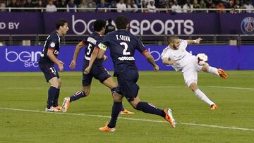 Karim Benzema contra el PSG.