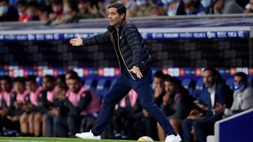 Marcelino García Toral ante el Espanyol.