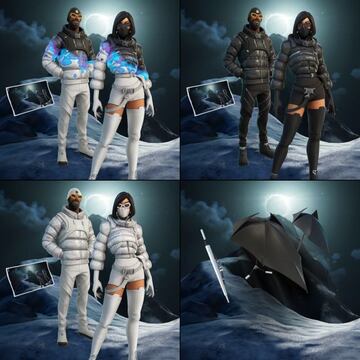 Imágenes de la tienda de los objetos de Moncler en Fortnite