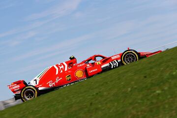 Kimi Raikkonen durante la carrera en el circuito de Las Américas. 