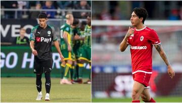 Ambos futbolistas mexicanos no son considerados regularmente en sus respectivos equipos (Royal Antwerp y Groningen)