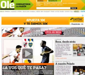 Portadas de la prensa extranjera