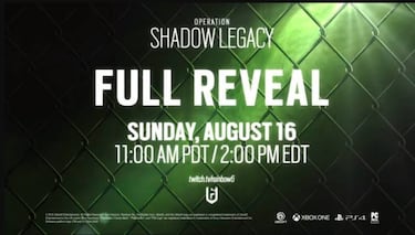 Sam Fisher llega a Rainbow Six Siege con Operation Shadow Legacy