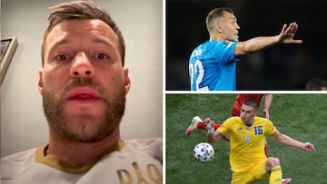 Yarmolenko y Mykolenko estallan contra Dzyuba y este les contesta