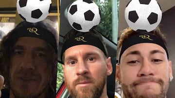 Messi, Neymar, Puyol o Dani Alves se convierten en Ronaldinho.