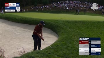 Rahm emboca uno de los mejores golpes de la historia de la Ryder Cup: vean y alucinen