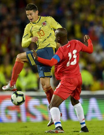 Colombia vence a Panamá en el estadio El Campín en amistoso de preparación para la Copa América de Brasil.
