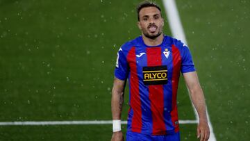 Soccer Football - La Liga Santander - Real Madrid v Eibar - Estadio Alfredo Di Stefano, Madrid, Spain - April 3, 2021 Eibar&#039;s Pedro Leon REUTERS/Susana Vera