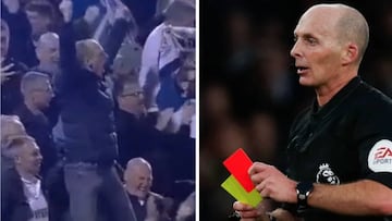 Premier League referee goes crazy as a fan in the crowd