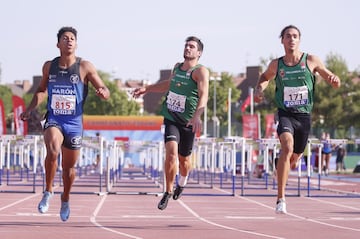 Campeonato de Espa?a de Atletismo que se est¨¢ disputando en el estadio Juan de la Cierva en Getafe.