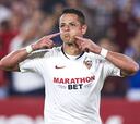 Chicharito Hernández feliz por la anotación y los tres puntos