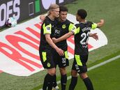 El doblete con el que Haaland se desquitó de la derrota por Champions