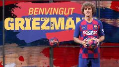 Griezmann, presentado por el Barcelona.