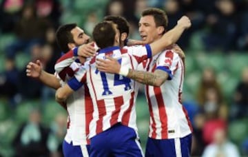 Celebración del gol de Mandzukic. 0-2.