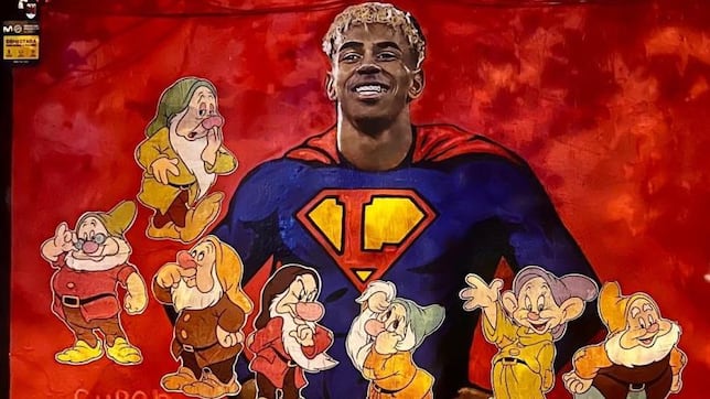 Vandalizan el mural de Lamine Yamal