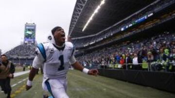 Cam Newton tras la victoria de los Panthers en Seattle.