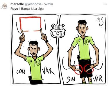 La polémica del Rayo-Barça, la derrota del City... Los mejores memes de la jornada