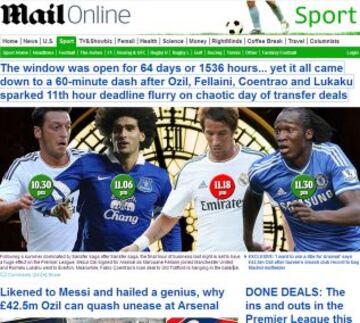 Portadas de la prensa extranjera