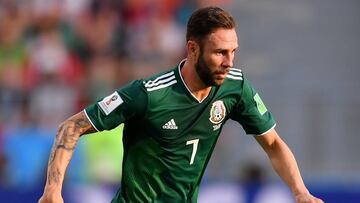 Miguel Lay&uacute;n con M&eacute;xico. 