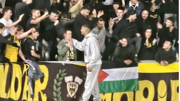 Sannadi vuelve a ser agasajado en Lasesarre tras marcar en San Mamés