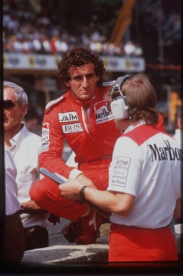 Alain Prost logró el Campeonato del Mundo de Fórmula 1 a los mandos del Mclaren MP4/2B.