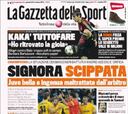 La Gazzetta: "Señora robada. La Juve, maltratada por el árbitro"