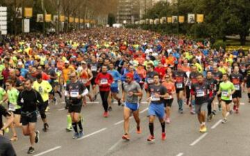 Las imágenes de la Media Maratón por las calles de Madrid