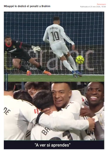 Brahim y Mbappé, protagonistas de los memes de la jornada