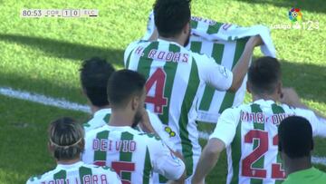 Una chilena de Rodas saca al Córdoba de puestos de descenso