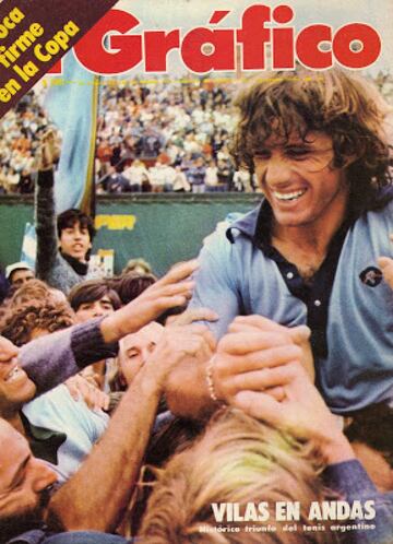 Portada de 1977. Guillermo Vilas gana Roland Garros.