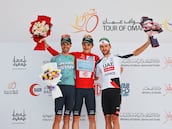 Fiesta del Astana con Cristian Rodríguez impulsando a Scaroni