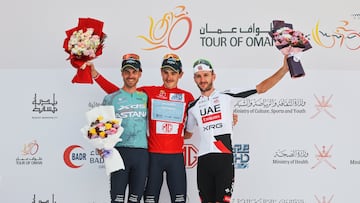 Fiesta del Astana con Cristian Rodríguez impulsando a Scaroni