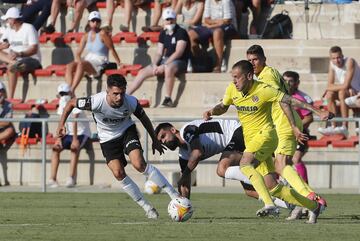 Rubén Sobrino y Rubén Peña durante el partido.



