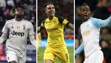 Kean, Alcácer y Balotelli.