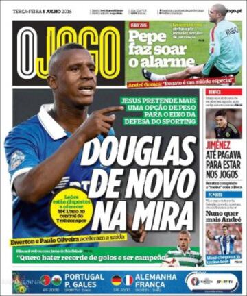 Portadas de la prensa mundial