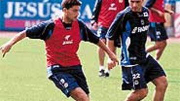 <b>EL ELEGIDO EN PUNTA</b>. Diego Tristán será el primer delantero titular del Deportivo 2003-04 en un encuentro oficial.