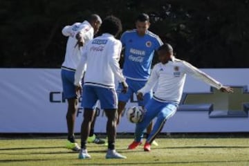 La Selección Colombia realizó su último entrenamiento en la Sede de la Universidad Católica San Carlos de Apoquindo.