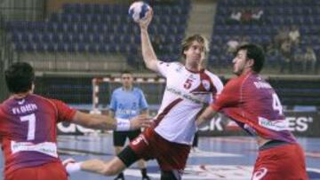 El central lituano del Naturhouse La Rioja Aidenas Malasinskas está dando un buen resultado en este inicio de temporada.