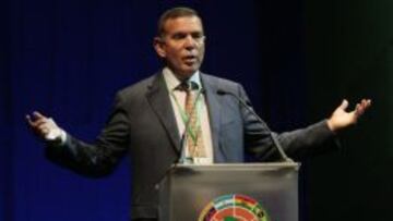 El presidente de la Conmebol, Juan ángel Napout