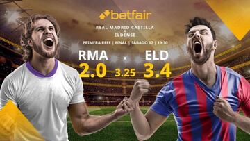 Real Madrid Castilla vs. CD Eldense: alineaciones, horario, TV, estadísticas y pronósticos Primera RFEF